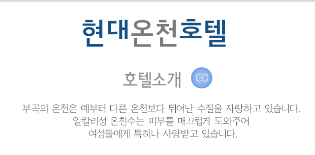 현대온천호텔호텔소개